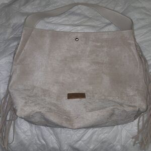 Wrangler Fringe Floral Tooled Hobo Bag